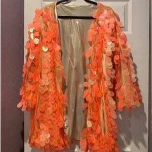 Shop bglittz orange sequin kimono